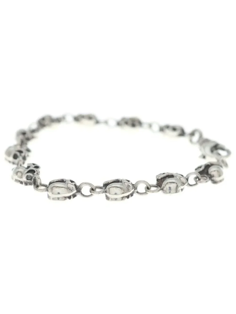 Chrome Heart Link Bracelet Silver